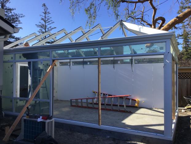 Quad sliding doors